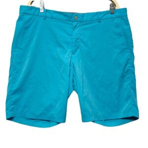 Nike Golf Tour Modern Dri Fit Mens Shorts Size 38 Teal Blue Performance Casual